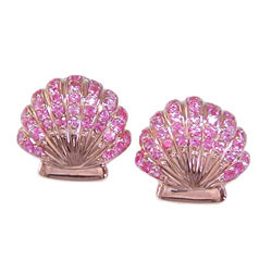 E0123 18KP Pink Sapphire Earrings