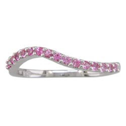 L1826 14KW Pink Sapphire Band