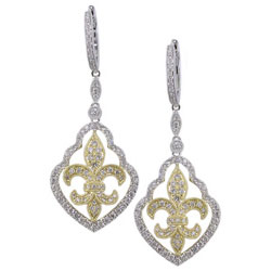 E2334 18KT/KW Diamond Earrings