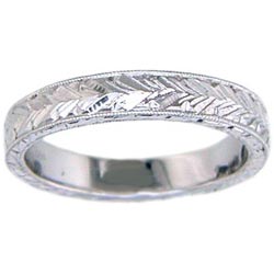 L0301 18KW Carved Band